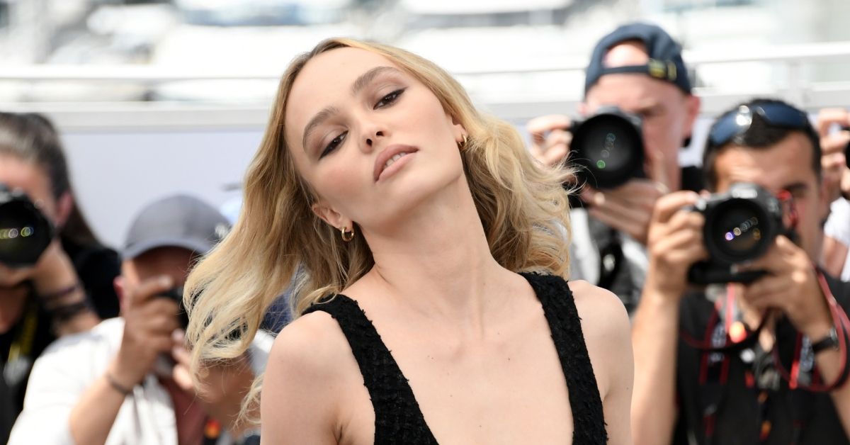 Lily Rose Depp poses for photos