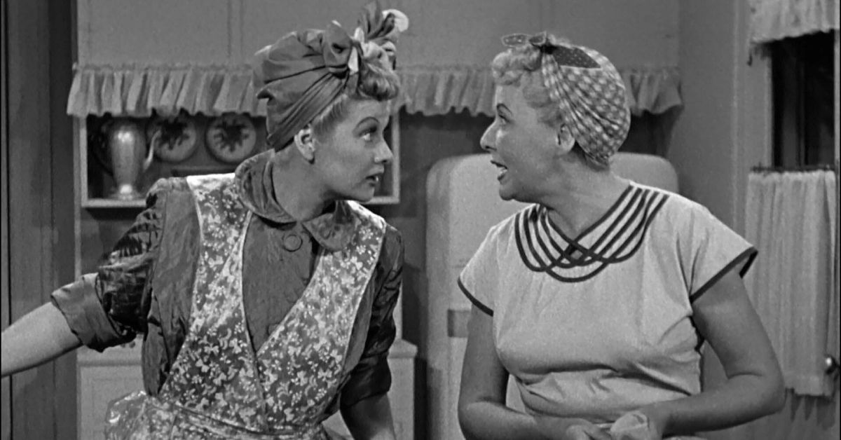 Lucille Ball and Vivian Vance on I Love Lucy