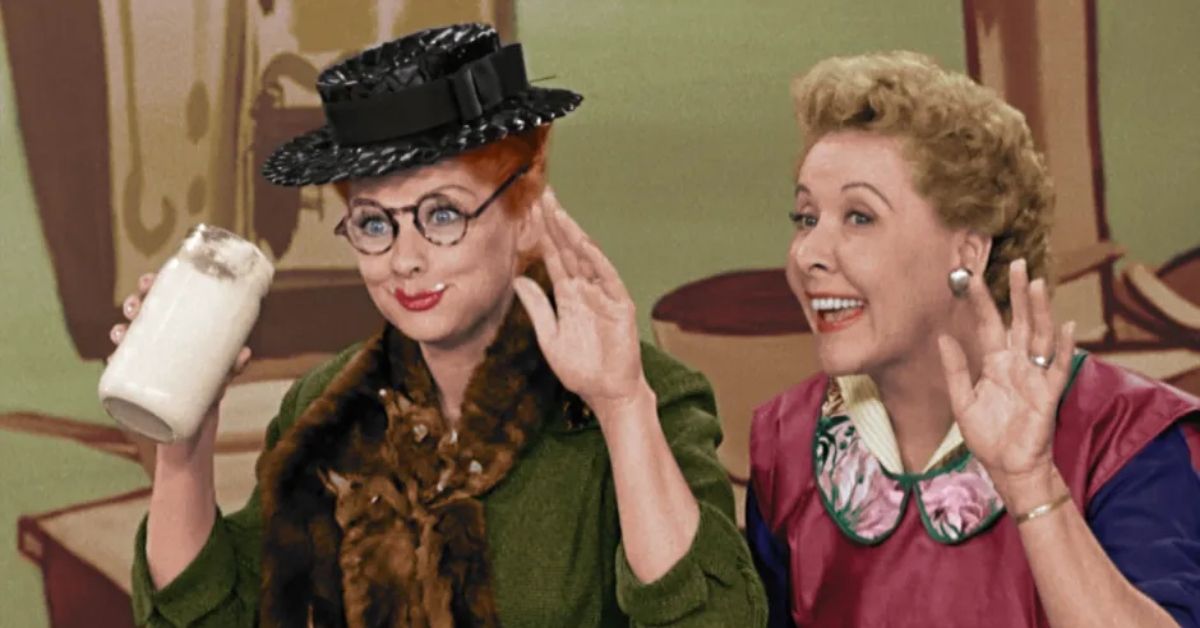 Lucille Ball and Vivian Vance on I Love Lucy