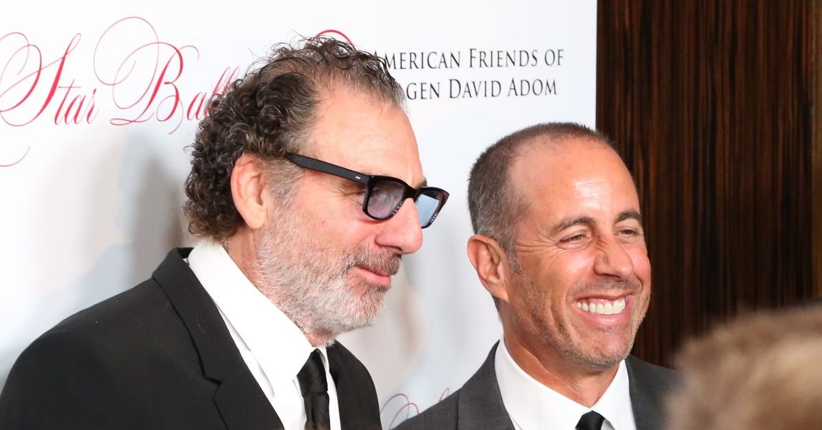 Michael Richards and Jerry Seinfeld at an event