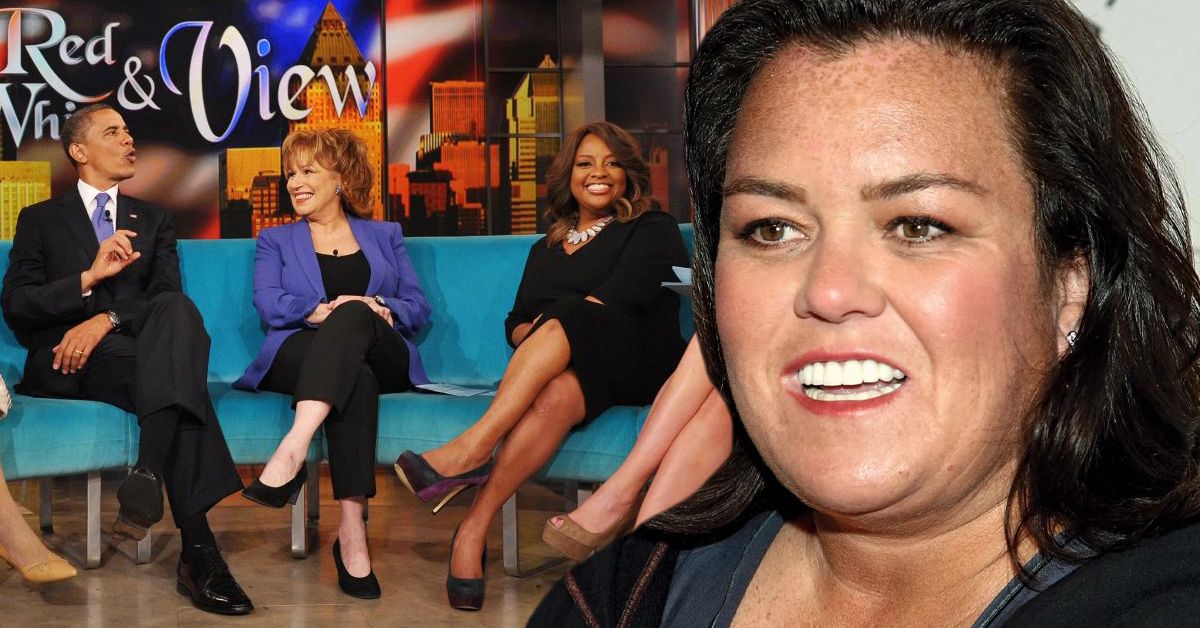 Rosie O'Donnell and Barack Obama The View