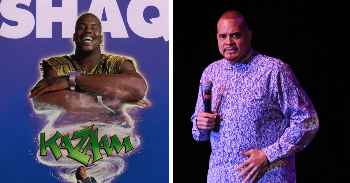 Shaquille O'Neal and Sinbad side by side