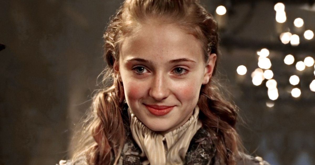 Sophie Turner as a young Sansa Stark