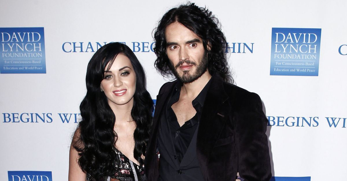 Katy Perry and Russell Brand attending David Lynch Foundation's Annual 