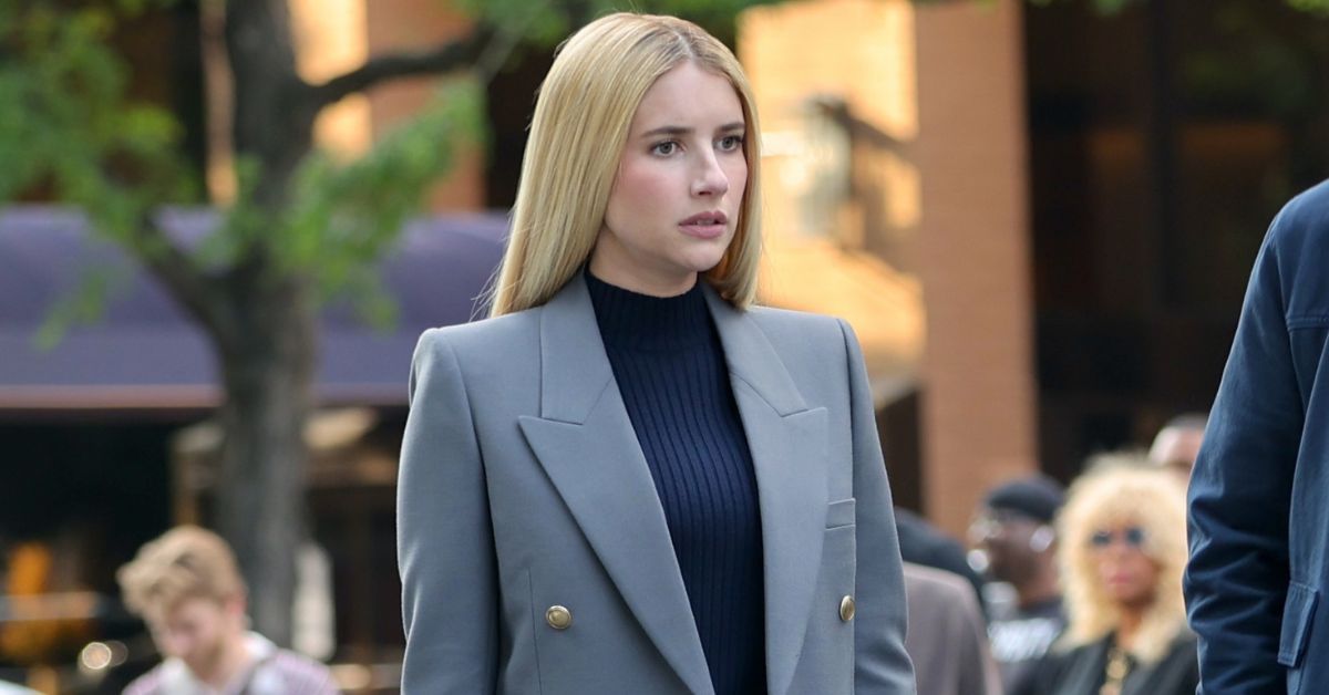 Emma Roberts filmeaza in platoul „American Horror Story” din Downtown, Manhattan.