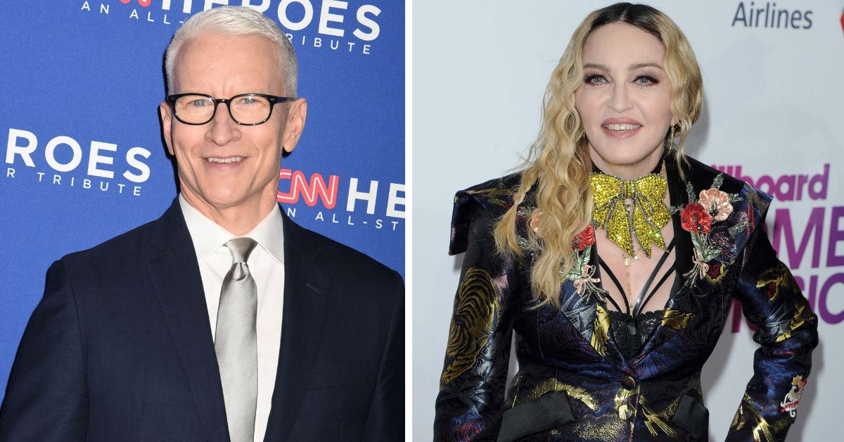 Anderson Cooper and Madonna on the red carpet