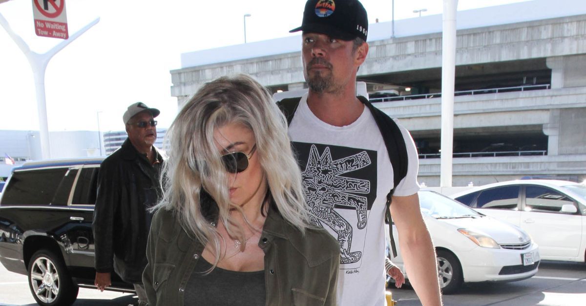 Fergie And Josh Duhamel leaving airport