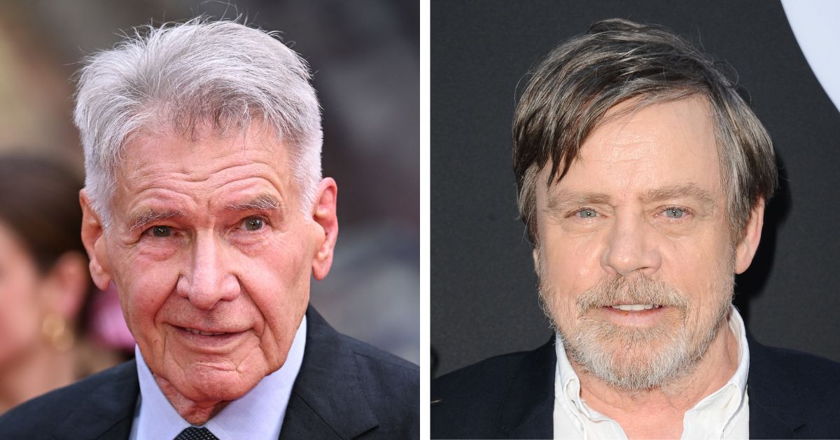 Harrison Ford and Mark Hamill on the red carpet