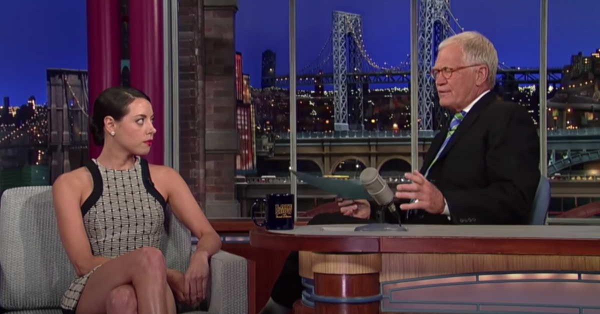 David Letterman Caught Aubrey Plaza Lying During Their Awkward Interview