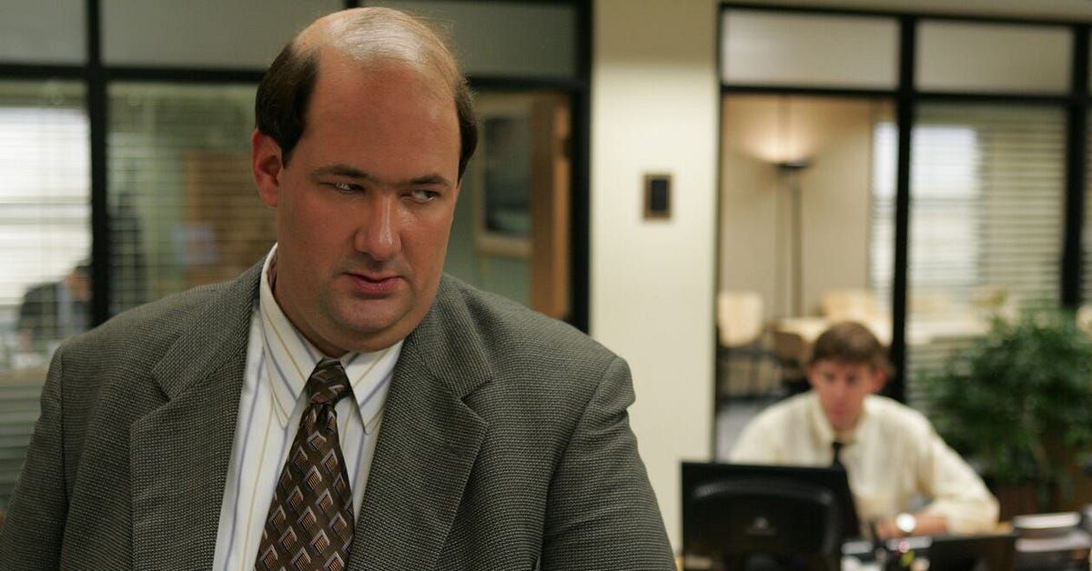Brian Baumgartner as Kevin Malone in The Office