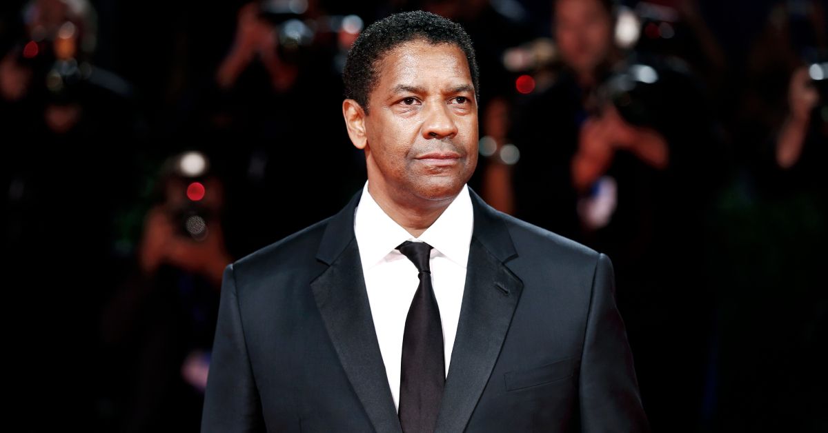 Denzel Washington looking reflective