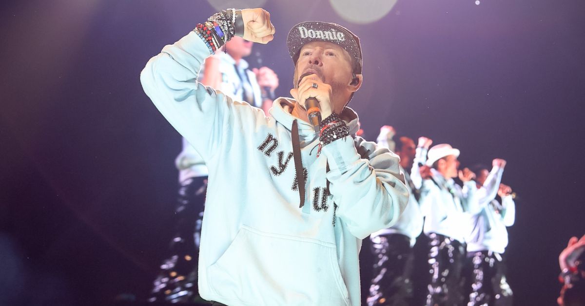 Donnie Wahlberg performing with New Kids On The Block