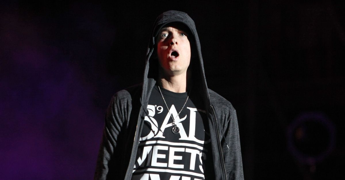 Eminem onstage