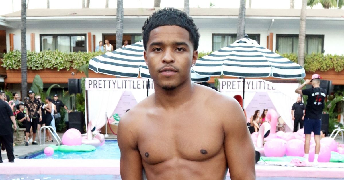 Justin Combs by the pool