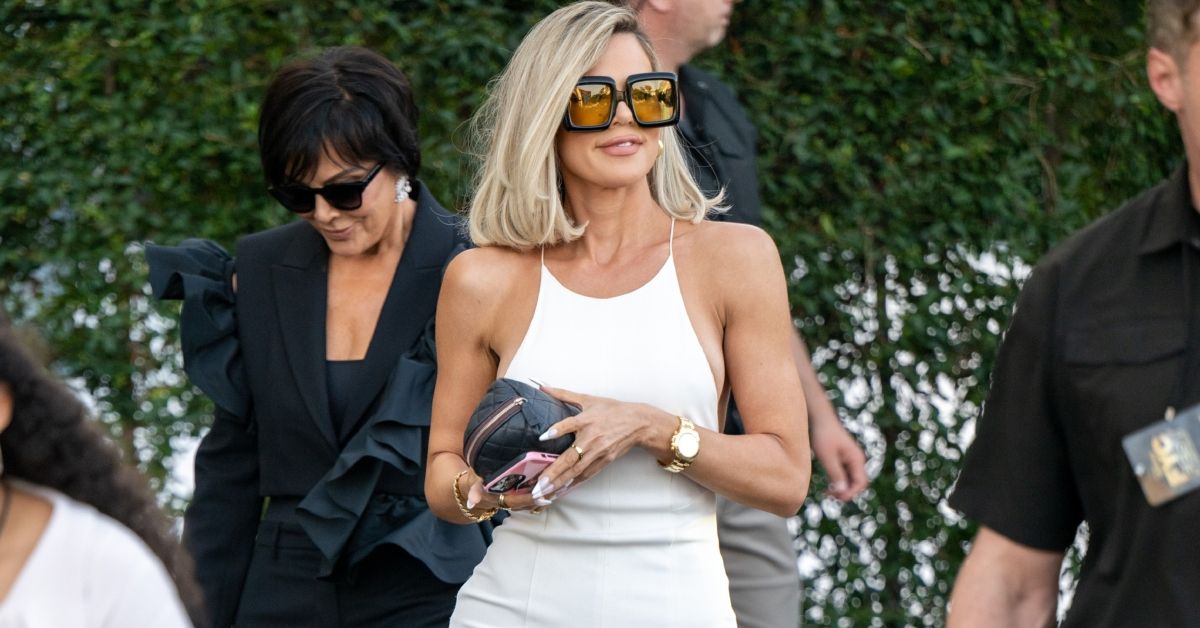 Kris Jenner and Khloe Kardashian walking at an event
