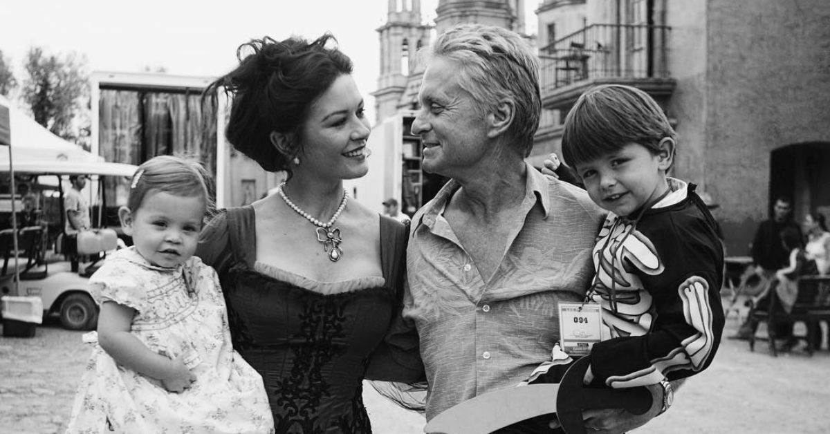 Michael Douglas And Catherine Zeta-Jones family photo