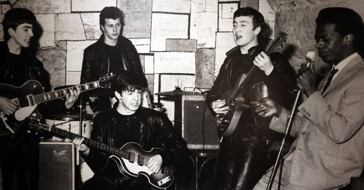 Paul McCartney and early Beatles lineup