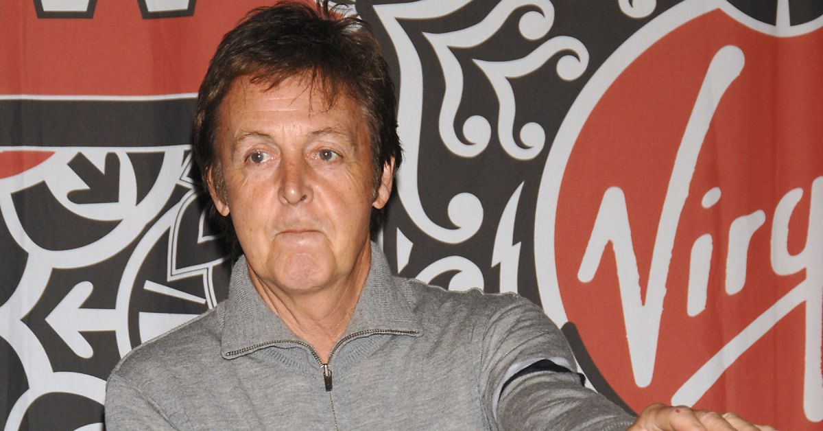 Paul McCartney looking upset