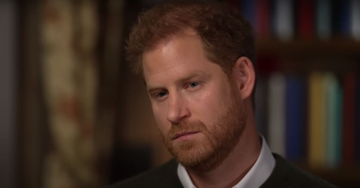 Prince Harry on an interview with Anderson Cooper