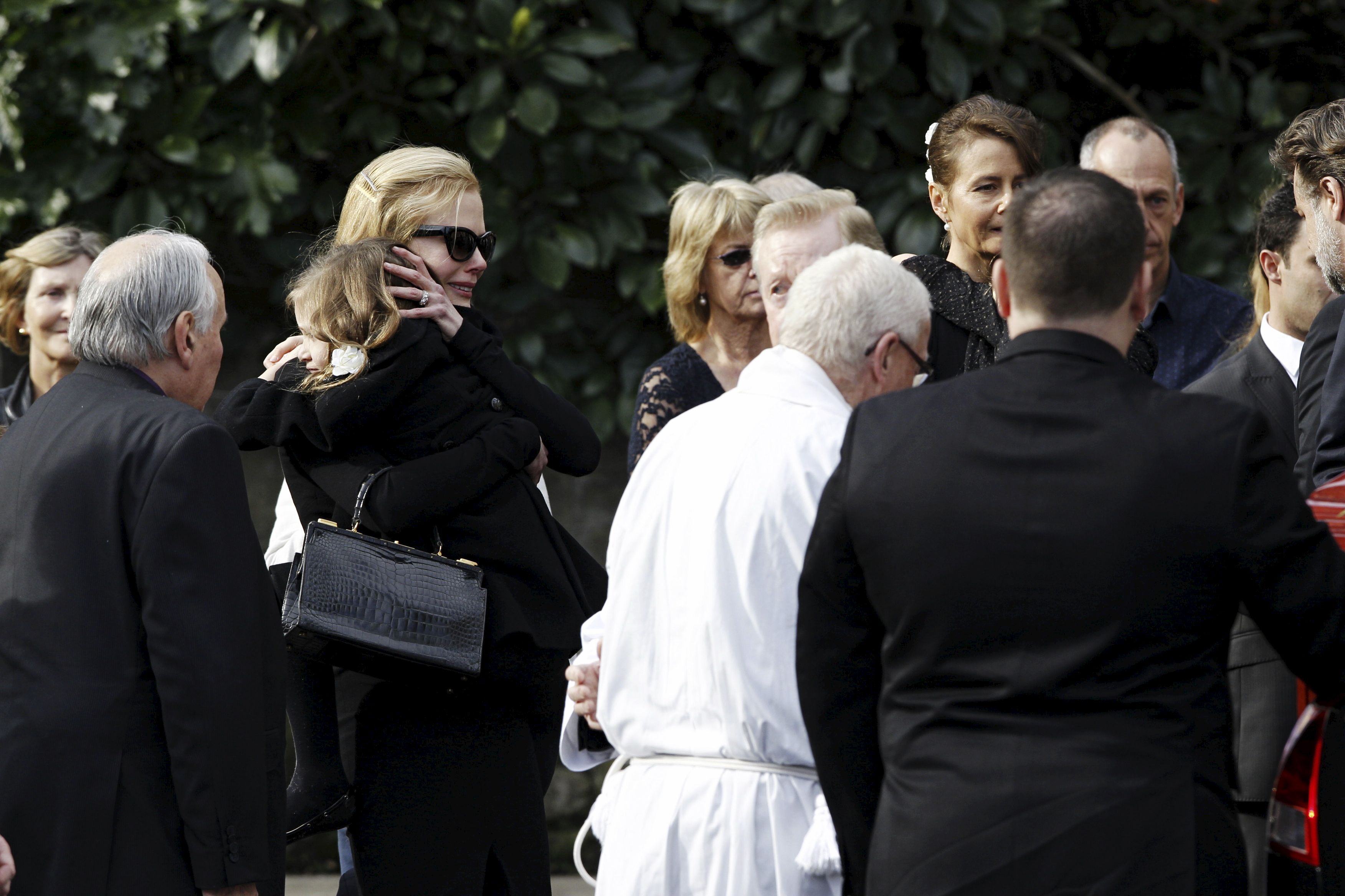 Nicole Kidman at her father's funeral