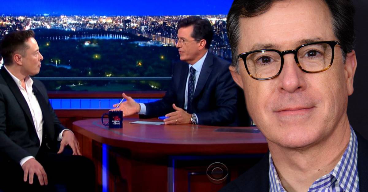 Stephen Colbert Called Elon Musk A 'Supervillain' To His Face During Their Late Show Interview