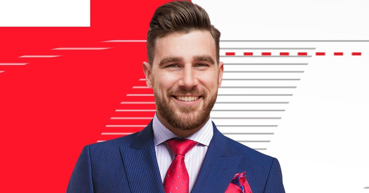 Travis Kelce in promo for Catching Kelce