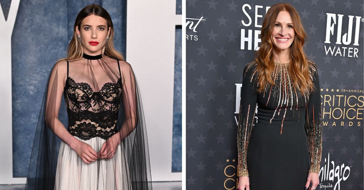 Emma Roberts on the red carpet / Julia Roberts on the red carpet