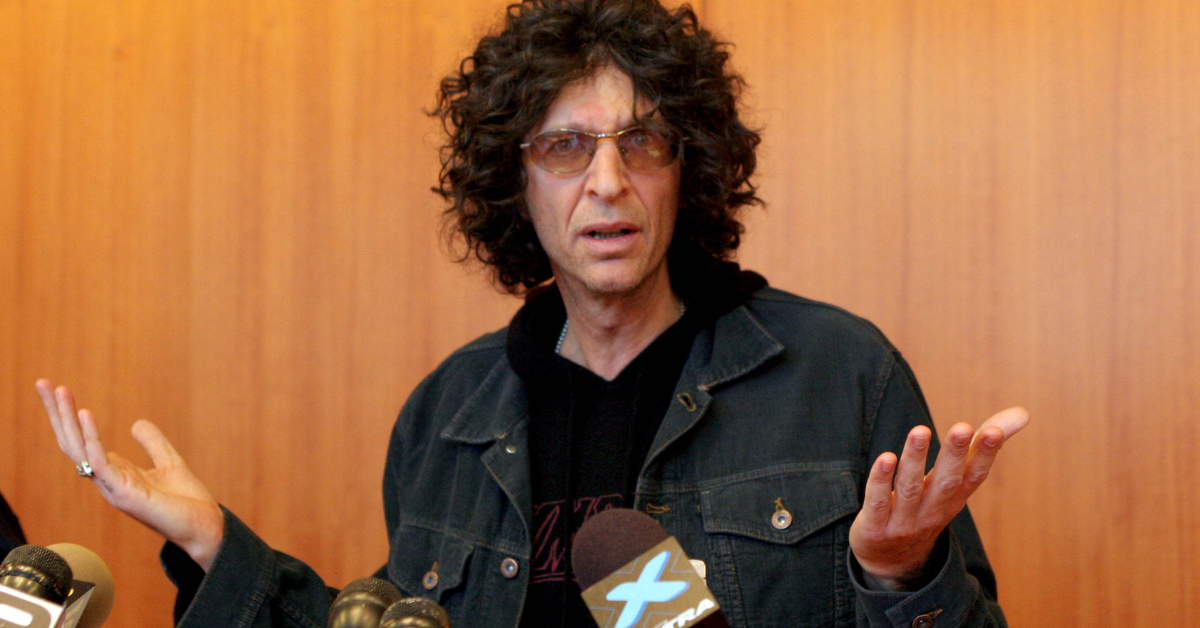 Howard Stern looking defensive