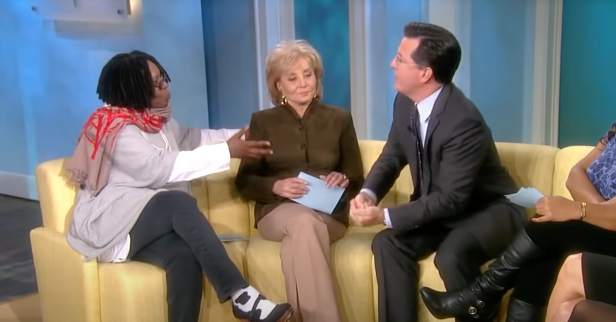 Stephen Colbert Walked Off The Set Of The View But Dropped His ...