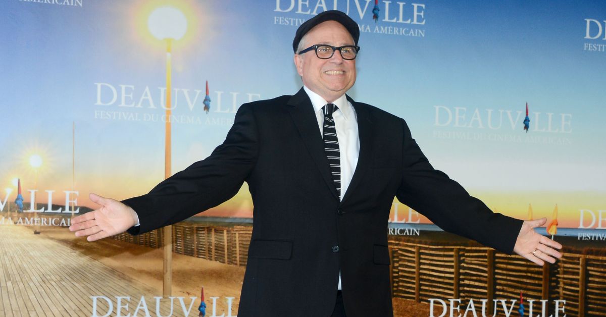 Bobcat Goldthwait with his arms wide open