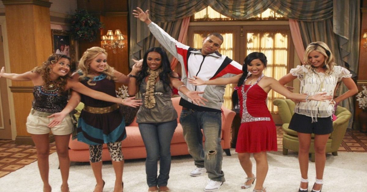 Chris Brown on the set of Suite Life of Zack and Cody