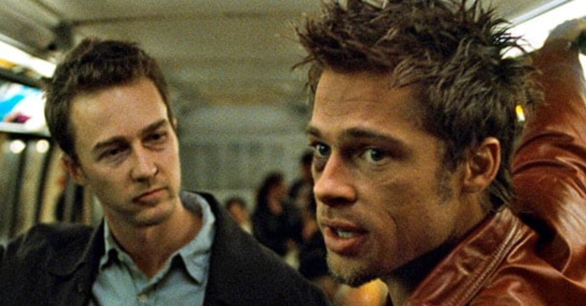 Brad Pitt and Edward Norton in 'Fight Club'