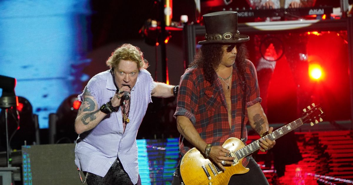 Guns N' Roses performing together
