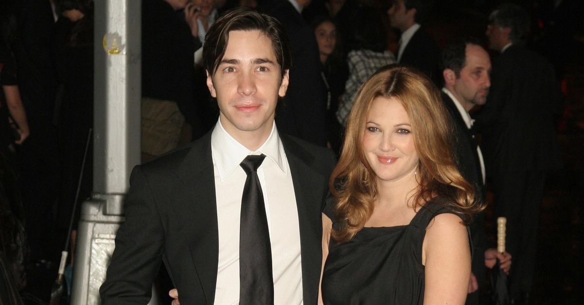 Justin Long and Drew Barrymore on the red carpet