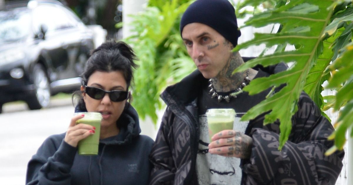 Kourtney Kardashian and husband Travis Barker spotted together