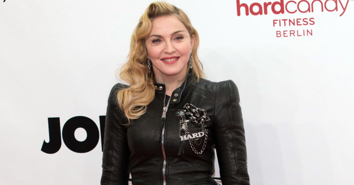 Madonna looking happy