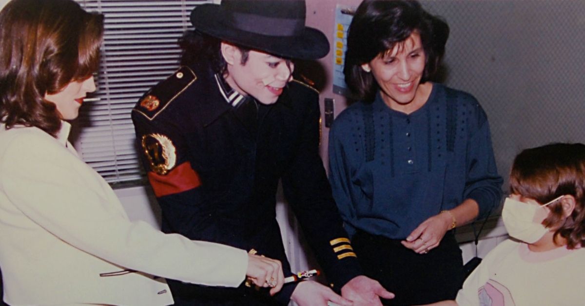 Michael Jackson Lisa Marie Presley at St. Jude Hospital Memphis, TN
