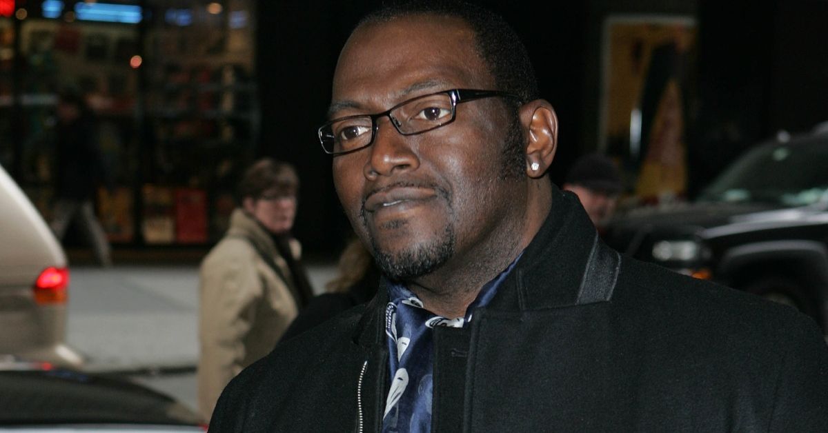 Randy Jackson outside MTV Studios