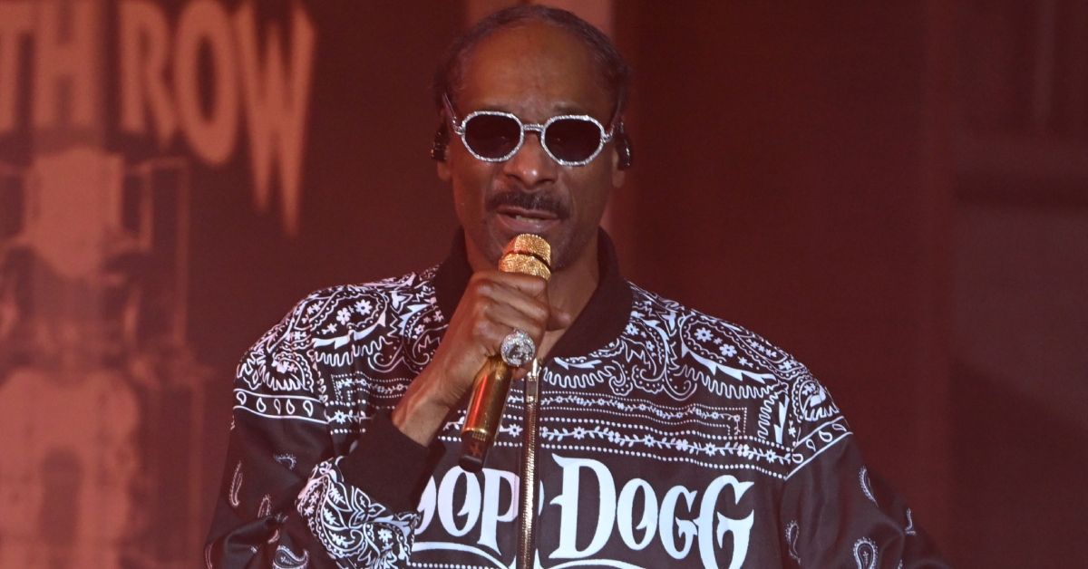 Snoop Dogg performing on stage