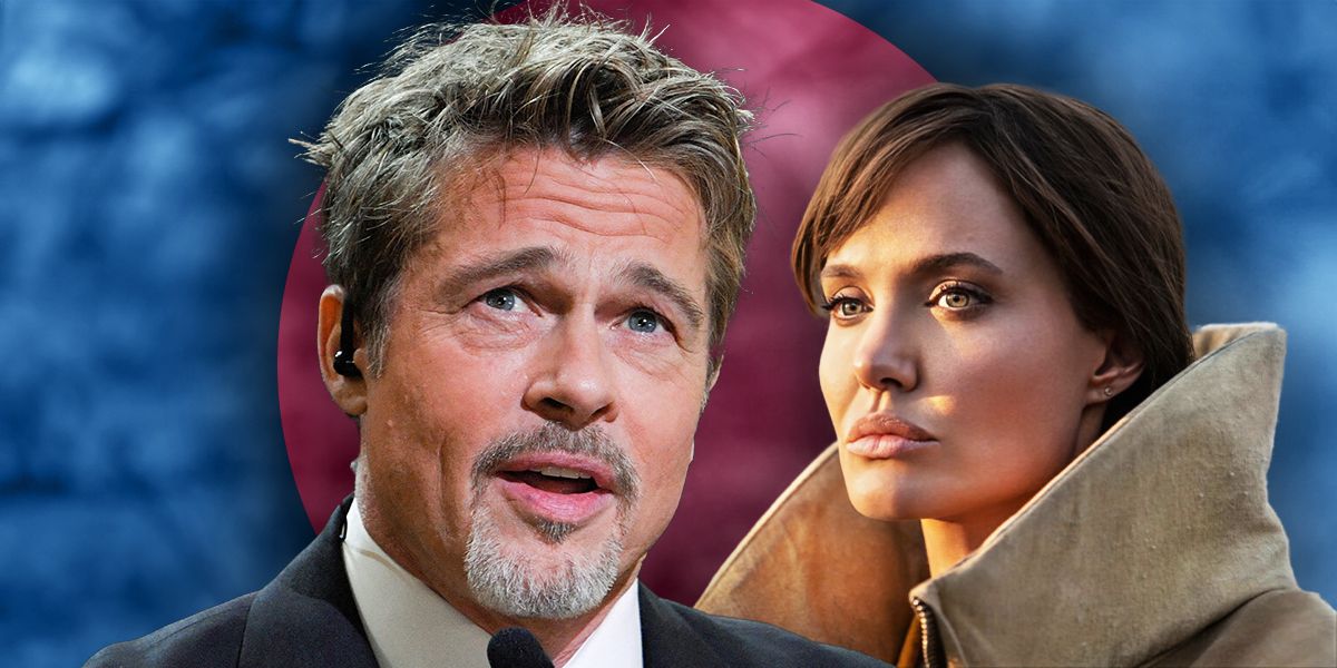 Brad Pitt with his ex-wife Angelina Jolie