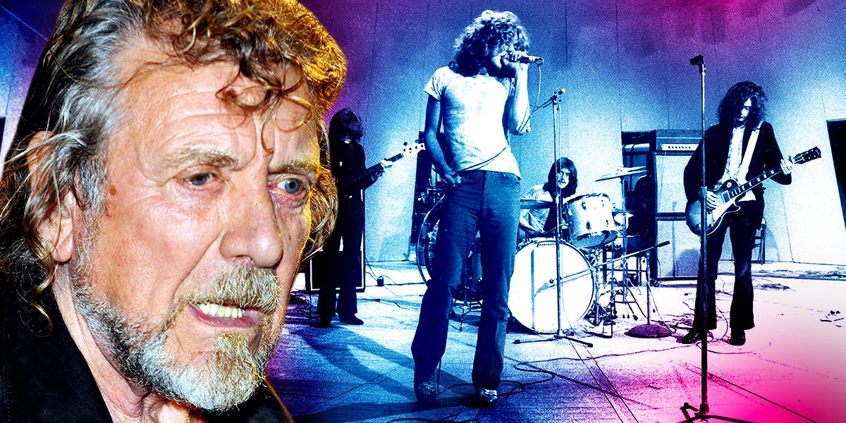 Robert Plant of Led Zeppelin then and now 
