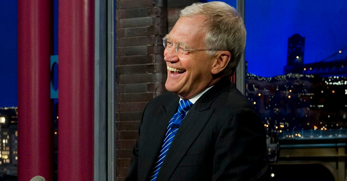 David Letterman laughing