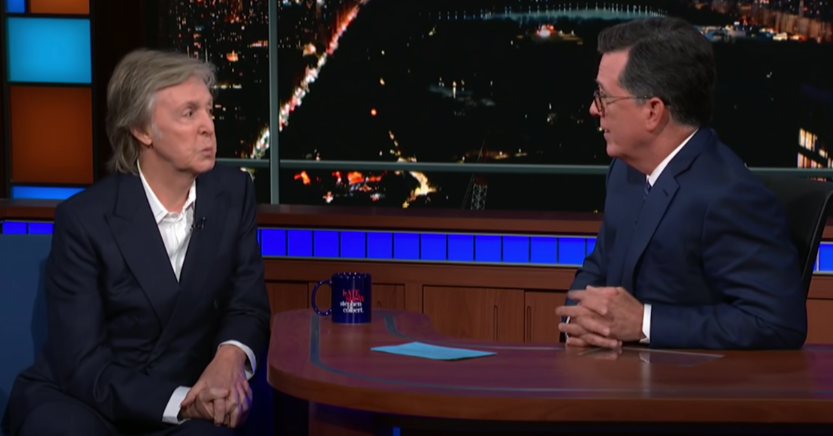 Paul McCartney Was On The Verge Of Tears With Stephen Colbert Discussing Hidden Lyrics In The Song Yesterday