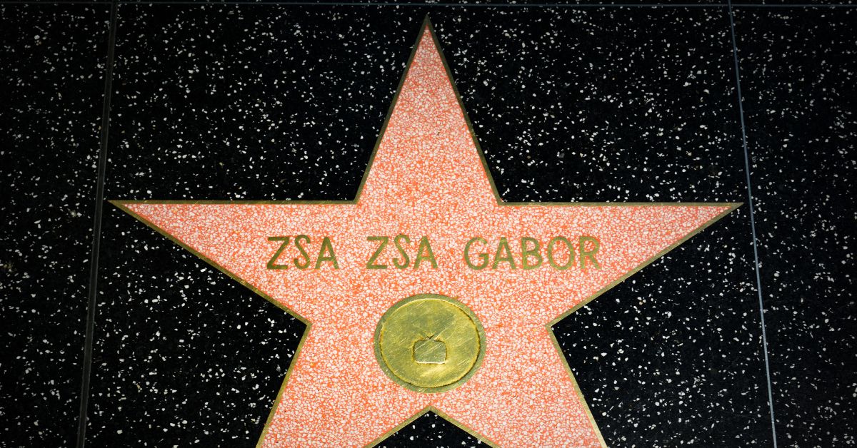 Zsa Zsa Gabor's star on the Hollywood Walk of Fame