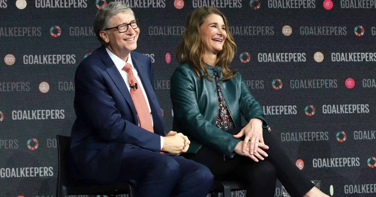 Bill Gates and Melinda Gates laughing