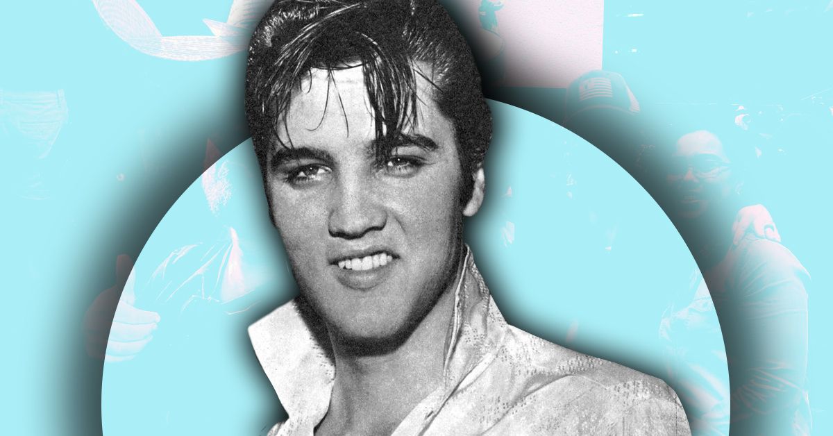 Elvis Presle 'in black and white 