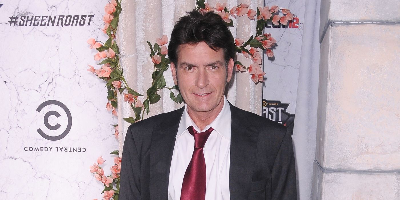 Charlie Sheen on the red carpet