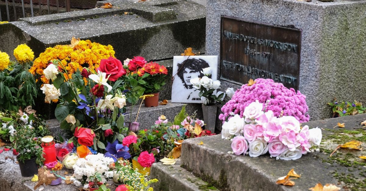 Jim Morrison grave Paris, France 
