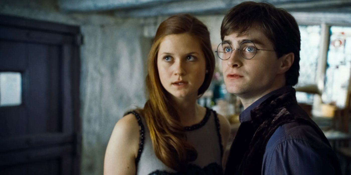 Bonnie Wright and Daniel Radcliffe in Harry Potter