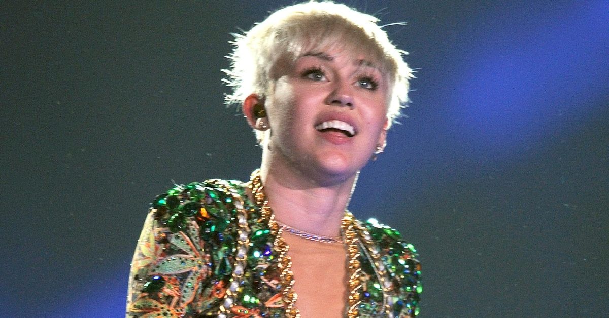 Miley Cyrus performing live